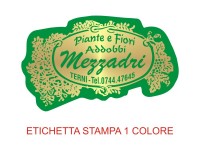 Etichette adesive per fioristi, fiorai e vivaisti (mm 53X32)  (cod.17G)